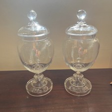 A Pair Vintage Apothecary Jars
