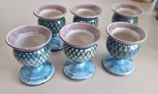 6 Egg Cups - Tain Pottery