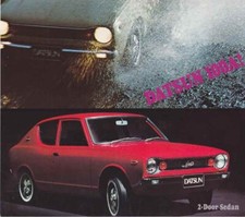 1971 Datsun Cherry 100A 2 Door Brochure, Belgium in Flemish French / Flemish