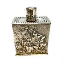 Cornelius Rietvelt Schoonhoven Dutch Silver Tea Caddy c1890