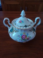 Vintage 1984 Royal Albert Berkeley Bone China Sugar Bowl with Lid