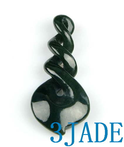 Natural nephrite jade triple - nephrite,