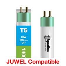 iQuatics Juwel Compatible Aquarium  Light Bulb T5 14000k White  28w 590mm 24”