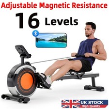 Magnetic Rowing Machine Rower with LCD Monitor Home Gym Fitness Cardio Workout