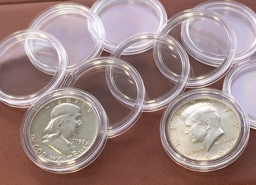 Round coin capsules cases - capsules, ,cases