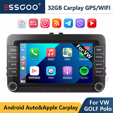 32G Apple Carplay For VW GOLF Polo MK6 7" Car stereo Radio Android 15 Player GPS