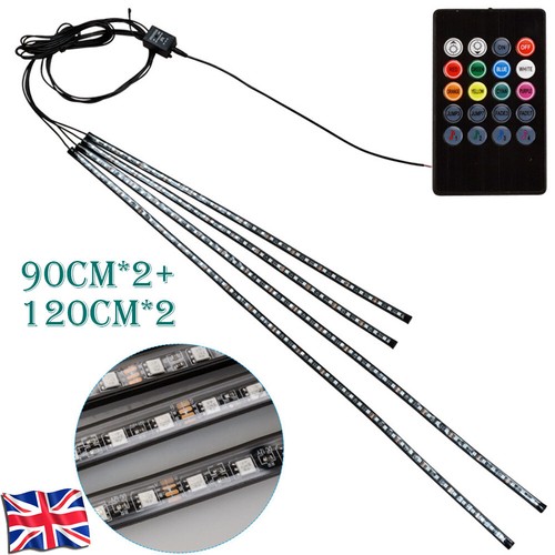 4pcs rgb led under - led,