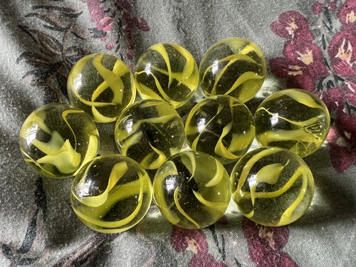 Large clear glass yellow - 1x,