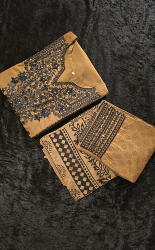Embroidered linen salwar