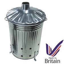 Large 90L Garden Incinerator Burning Fire Bin Rubbish Paper Leaves Branch Burner