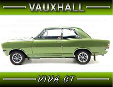 VAUXHALL VIVA GT #1216 SIGN 10 X 7.7 GARAGE SHED ALUMINIUM METAL NEW  CAR PLAQUE