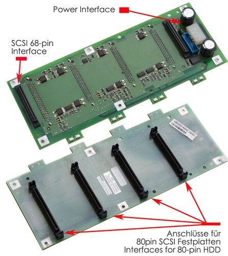 Adapter pin scsi - adapter, 68-pin