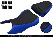 FITS SUZUKI GSX 250 R 17-21 CUSTOM GRIP VINYL SEAT COVERS SET BLACK & BLUE