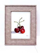 Cherry oil painting-FRAMED