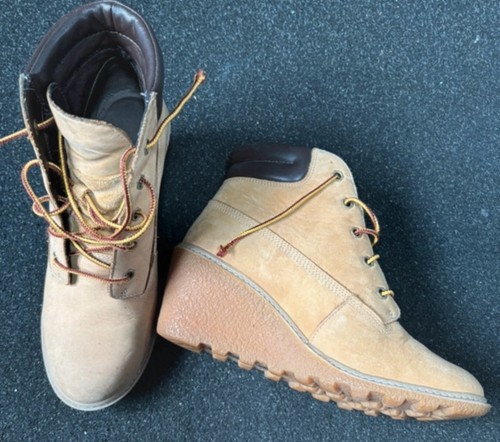 Ladies timberland wedge boots - ladies,