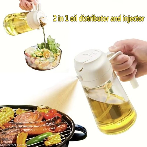 Oil spray bottle - 2-in-1,