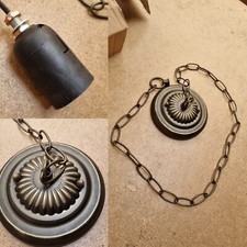 Pendant Lights Chain and Base Only Tiffany Vintage Pendant Light Shade Chain 