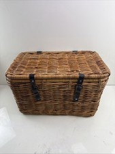 Large Vintage Lidded Wicker