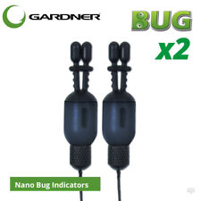 Gardner Tackle Nano Bug Bite Indicators Black (Set of 2) - Carp Fishing Bobbins