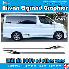 NISSAN ELGRAND MPV Camper Side Stripes Decals Stickers Van Graphics FREE P&P 033