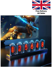 RGB Nixie Tube Clock LED Glows