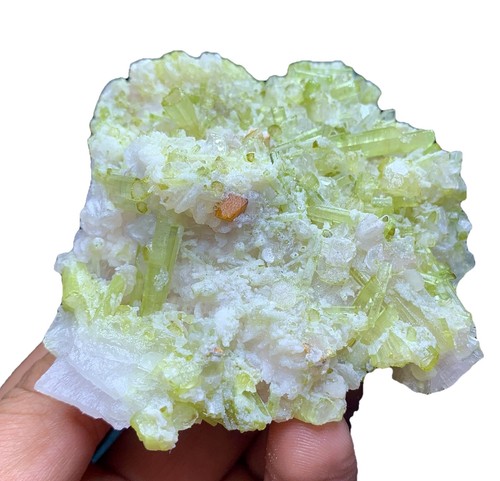 Green tourmaline terminated - green,