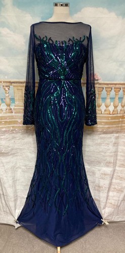 Maxi gatsby dress blue - dress, 12