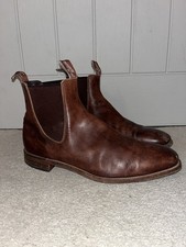 RM Williams Comfort Craftsman Boots Mens UK Size 11 G Brown Beautiful Patina.