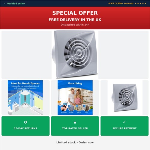 100mm bathroom extractor fan - bathroom,