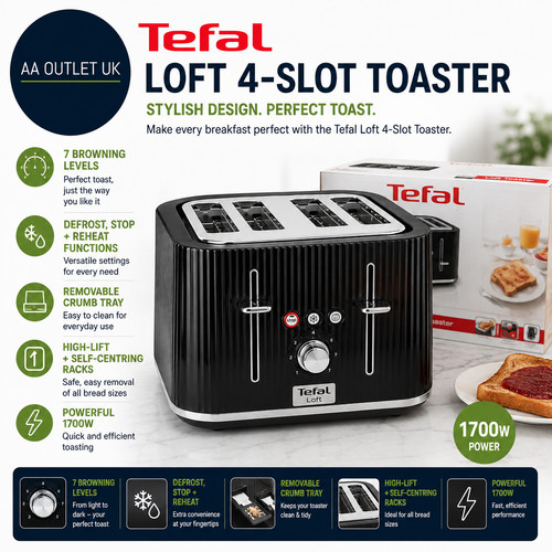 Tefal loft slot toaster 7 - slot,