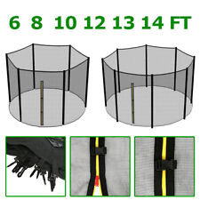 6 8 10 12 13 14 FT TRAMPOLINE REPLACEMENT SAFETY NET ENCLOSURE SURROUND OUTDOOR