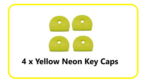 Yellow neon key - 4, caps