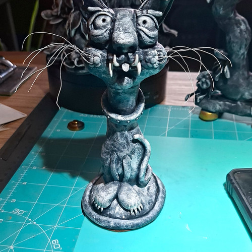 Cat figurine ornament statue - cat,