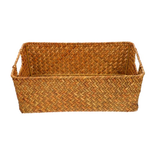 Woven basket with lid - with, bread