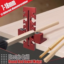 Round Rod Dowel Maker Jig with Extended Cutter Lifespan for Woodworking Tools