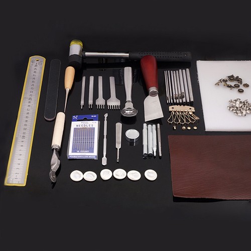 62pcs leather craft tools - leather,