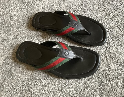 Gucci leather flip - , flops