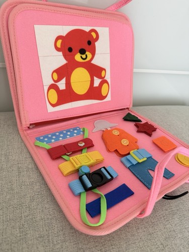 Wooden busy board - busy, montessori