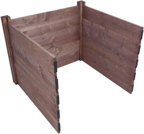 Wooden compost module posts - compost,