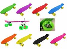 Vinsani® Retro Cruiser Plastic Skateboard 22" X 6" Various Colours Available