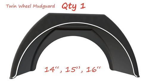 Twin wheel mudguard - twin,