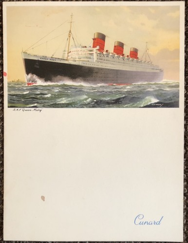 Rms queen mary - queen, cunard