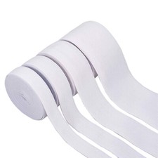Flat Elastic Cord White