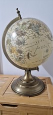 Large World Globe On  Metal