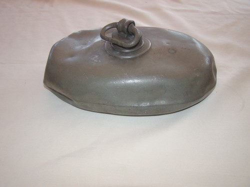 Antique 1875 pewter bed - antique,