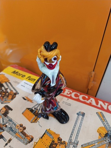 Murano glass clown - glass,