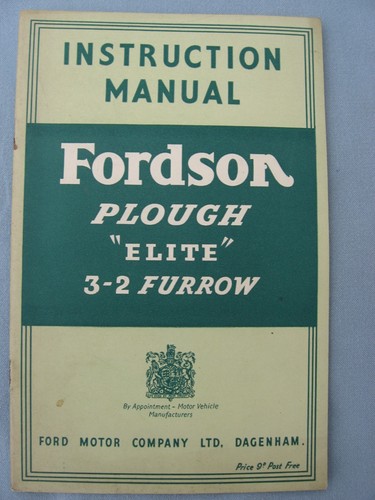Fordson plough elite - fordson, "elite"