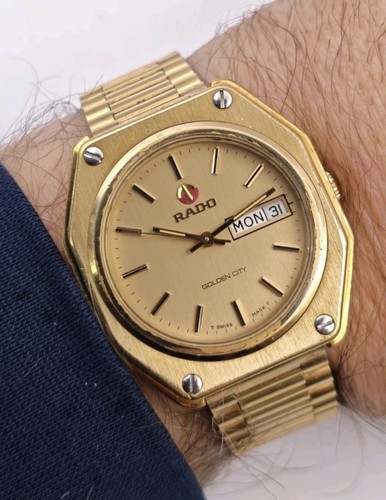 Vintage rado golden city - golden,