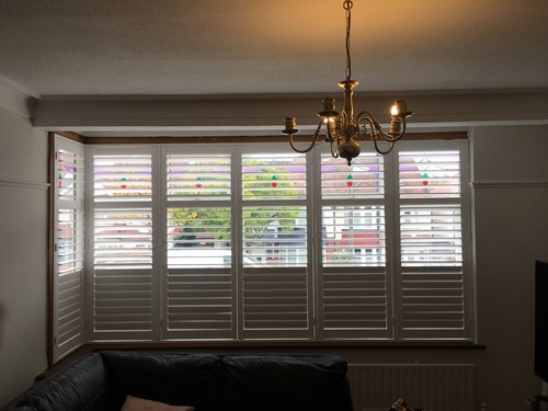 Wooden plantation shutter - wooden,