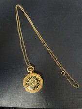 Vintage Buler Swiss Pocket Watch: Gold Plated, Floral Engraved